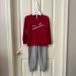 Nike Kids Red and Gray Matching Set